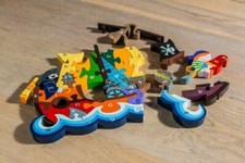 Alphabet Jigsaws Fait Main Bois Puzzle Apprenez Lettre Nombre Jouet Enfants