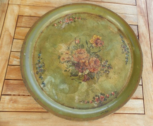 Ancien plateau fer rond - ancien,
