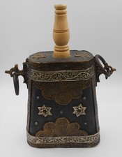 ANCIENNE GOURDE POIRE A POUDRE ORIGINE ETHNIQUE ASIE