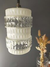 Suspension verre blanc et transparent