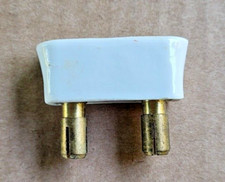 Ancien fusible en céramique à recharge 10 Amp / Entraxe 2 cm / Bornes Ø 7 mm