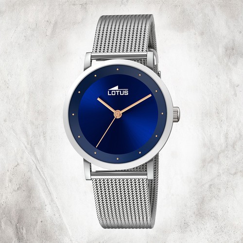 Lotus acier inox montre - acier, pour