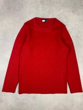 Pull marin rouge 100% laine