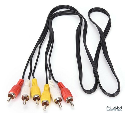 Cable audio video 1m 3xrca - video,