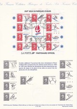Document Philatélique 1er Jour : 02 1992 - Albertville Jeux Olympiques d'hiver
