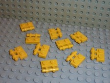 10 x LEGO yellow Plate 1 x 2