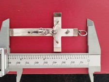 Grand Pendentif Croix Argent &