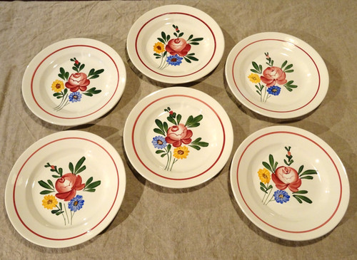 Assiettes plates faïence - assiettes,