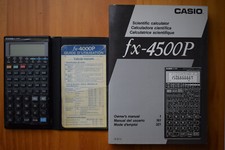 Calculatrice Casio fx4500p avec mode d'emploi