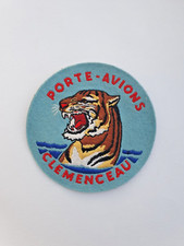 Aéronavale Marine patch tissu Porte Avion Clemenceau 110mm