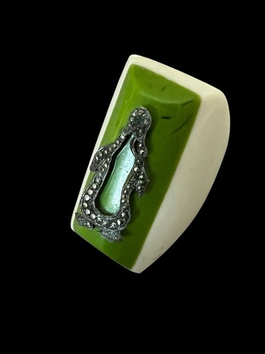 Importante bague bakélite - importante, bakélite-