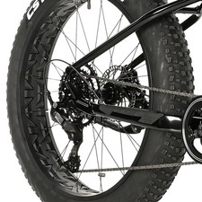 Velo electrique-vae vtt fat bike 26 leader fox braga mixte noir 9v moteur centra