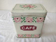 Ancienne Boite Métal Café 12,5 x 8,5cm par 14,5cm de haut