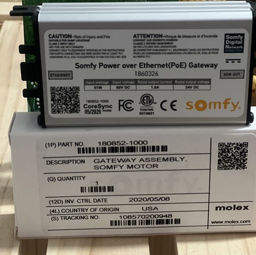 Somfy poe gateway 180852 - gateway, sdn