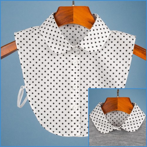 White polka dot round - polka,