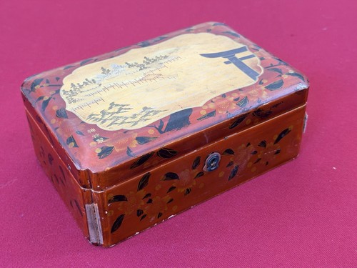Boîte bijoux bois laque - a,