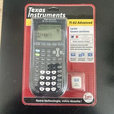 JA4 CALCULATRICE LYCÉE TEXAS INSTRUMENTS TI-82 ADVANCED NEUF SOUS BLISTER