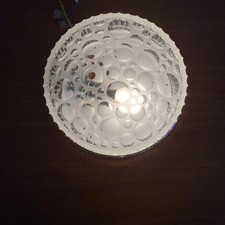 Applique murale plafonnier verre transparent minimaliste 1960 1970 LAMP-7508