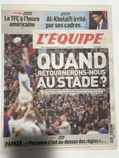 L'Equipe Journal 22/05/2020