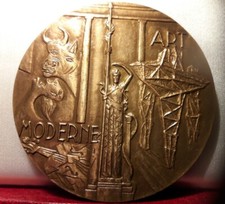 1966 MEDAILLE bronze Torcheux 68mm Jean Cassou Art moderne écrivain résistant 