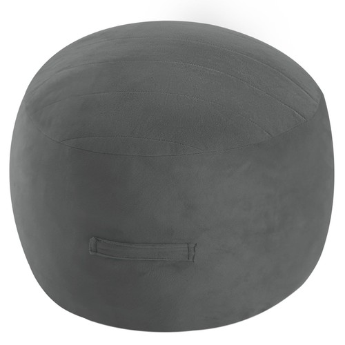 Dark grey round - grey,