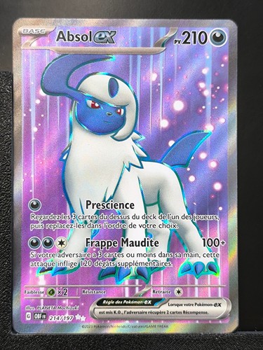 Carte pokémon absol - pokémon, ex