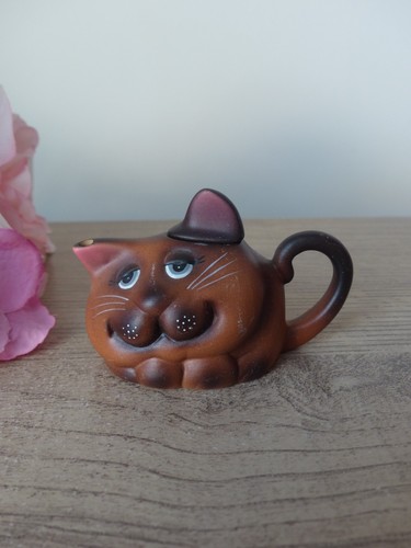 Miniature chat terre cuite - chat, en