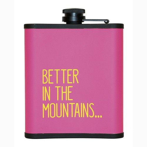 Flask gnole pink - flask, a