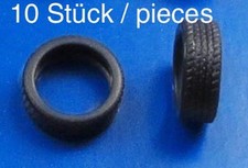 10 x Pneus 1/43 caoutchouc