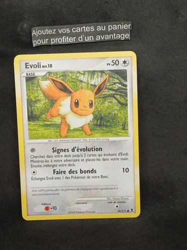 Carte pokemon française evoli - pokemon,