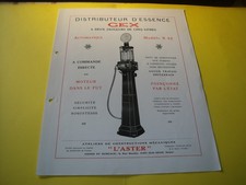 RARE DEPLIANT D EPOQUE POMPE A ESSENCE ASTER GEX R42 -- satam boutillon themis