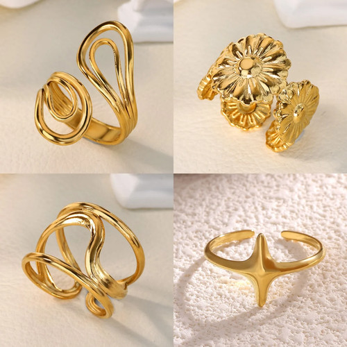 Bague fleurs femme - bague,