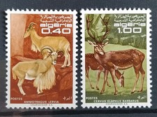 Série 2 Timbres Animaux Divers Algérie 1968 N° 477/478 Neuf**