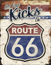 PLAQUE GET YOUR KICKS ON ROUTE