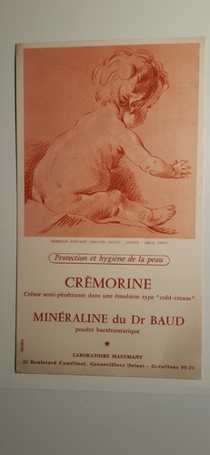 Buvard pharmacie crèmorine - pharmacie,