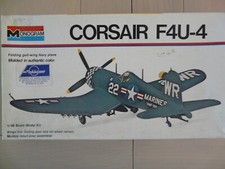 Maquette Avion MONOGRAM 1/48 Ref 6833 F4U-4 Corsair U.S. Navy fighter bomber