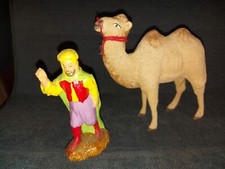 Ancien santon Devineau Le chamelier et son chameau Taille 3