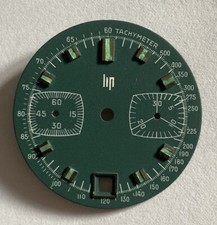 NEUF @ CADRAN DE MONTRE MARQUE LIP CHRONOGRAPH @ 29,4 MM DIAL @ CHRONO VALJOUX