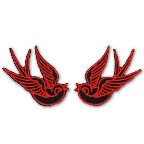 écussons patch hirondelles - 2,