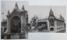 EXPOSITION PARIS 1900 "Photo S.I.P" Lot x2 / PALAIS, PAVILLON DES EAUX ET FORETS