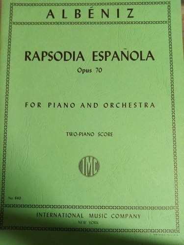 Albeniz rhapsodia espanola - albeniz,