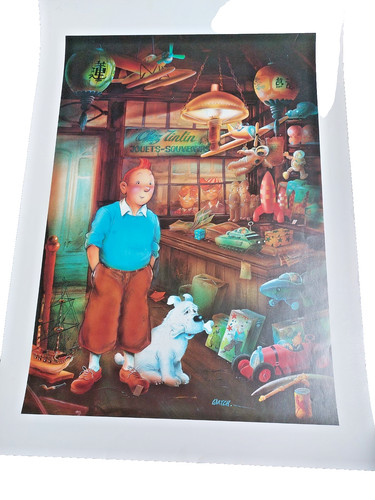 Poster chez tintin - poster,