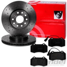 BREMBO Perforé Sport Disques 305mm + Revêtements Avant pour Alfa Romeo Mito 955