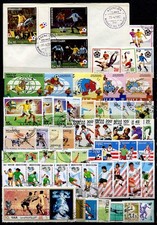 Football - Lot de 55 timbres -