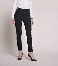 Pantalon en tissu et cuir noir ZAPA neuf T.40