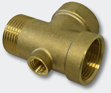 Raccord en laiton 4 voies DN25 1" DN13 1/4"Réservoir pression à vessie