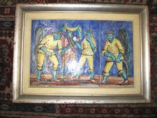 TABLEAU VINTAGE EN CARREAUX DE