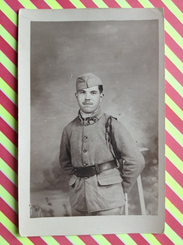 Carte photo militaires soldats - photo,
