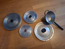 Lot couvercles alu poêle +