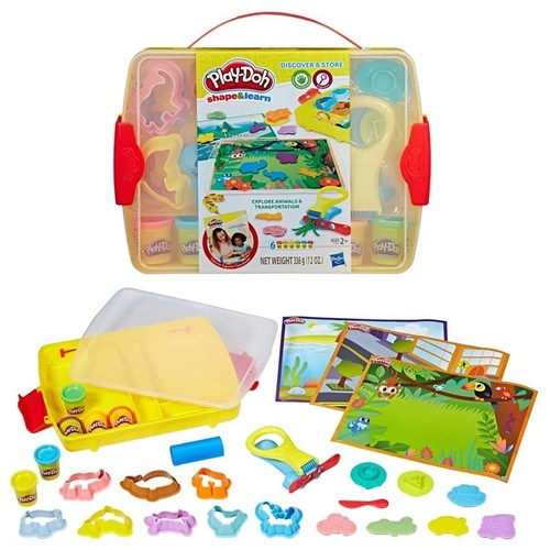 Play doh shape learn - &,